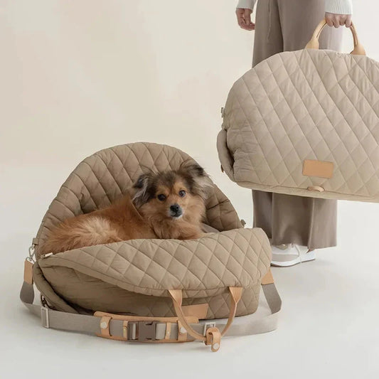 Quilted Designer Pet Tote Carrier for Small Pets