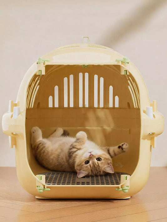 Portable Ventilated Pet Carrier Travel Cage for Cats Dogs
