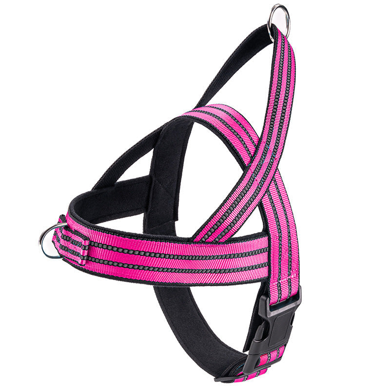 Vest Style Dog Collar and Adjustable Harness Set