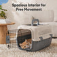 Airline Approved Pet Carrier Crate with Secure Wire Doors