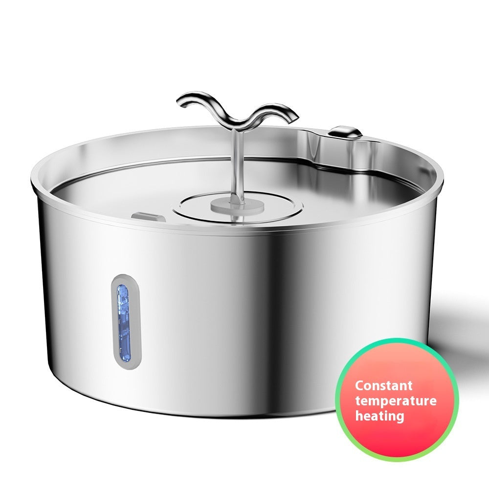 7L Stainless Steel Automatic Heated Pet Water Dispenser Fountain