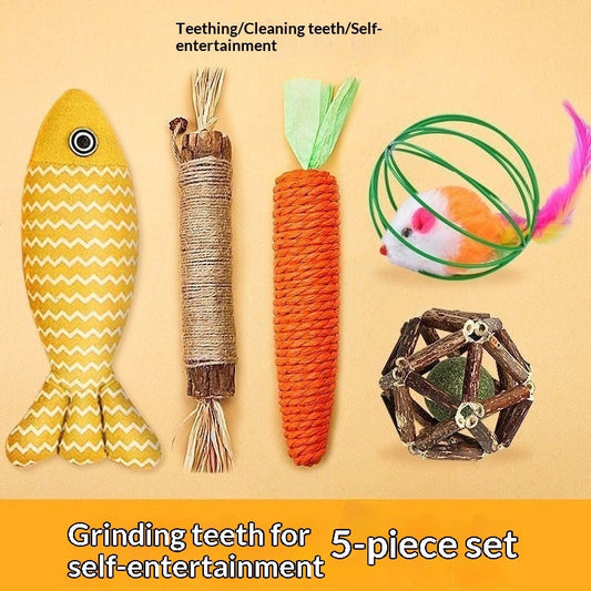 Cat Toy Gift Set Interactive Pet Supplies Collection