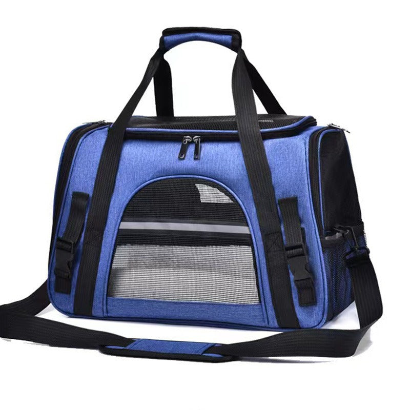 Foldable Expandable Pet Carrier Bag with Breathable Mesh