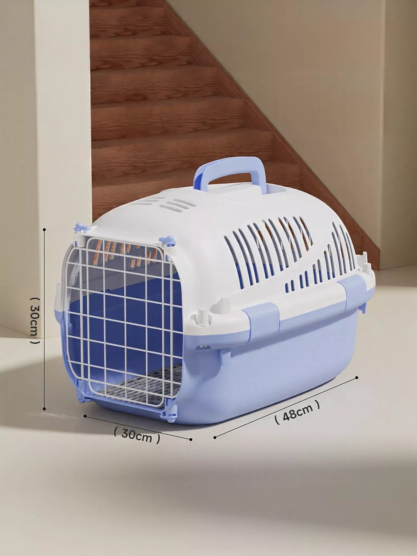 Portable Ventilated Pet Carrier Travel Cage for Cats Dogs