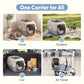 Airline Approved Pet Carrier Crate with Secure Wire Doors