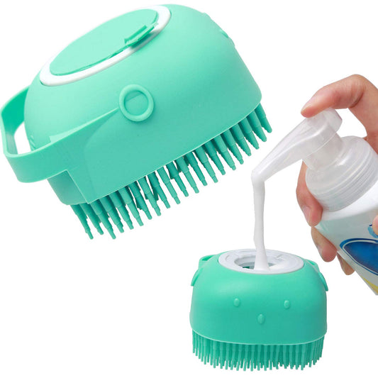Silicone Pet Shampoo Massage Brush for Dogs Cats Bathing