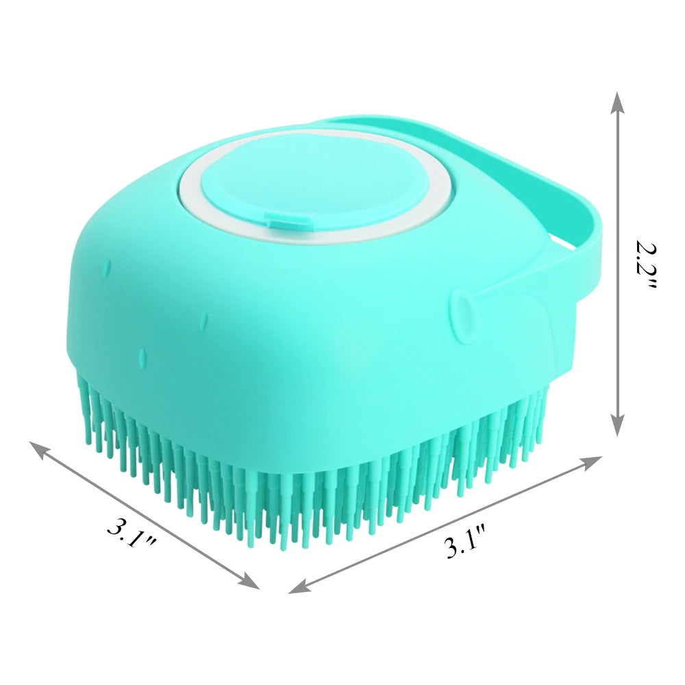 Silicone Pet Shampoo Massage Brush for Dogs Cats Bathing