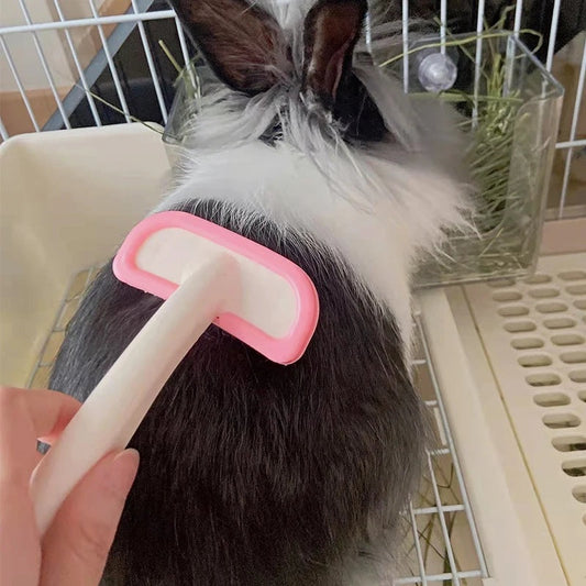 Silicone Small Pet Grooming Brush for Rabbits Guinea Pigs