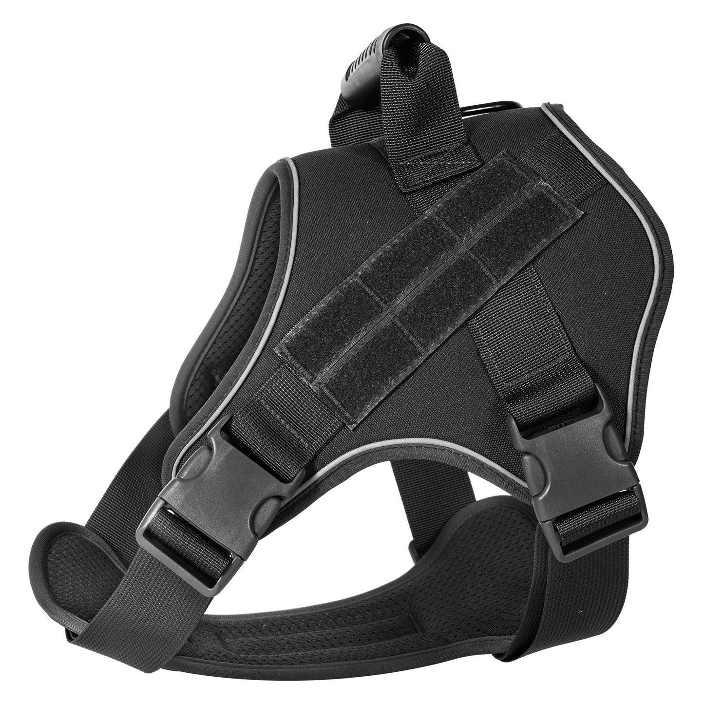 Breathable Tactical Dog Harness with Heavy Duty Leash Rope