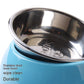 Melamine Pet Bowl with Stainless Steel Removable Feeding Dish
