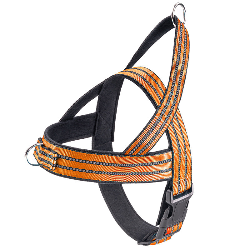Vest Style Dog Collar and Adjustable Harness Set