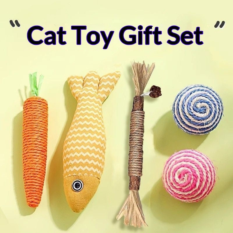 Cat Toy Gift Set Interactive Pet Supplies Collection