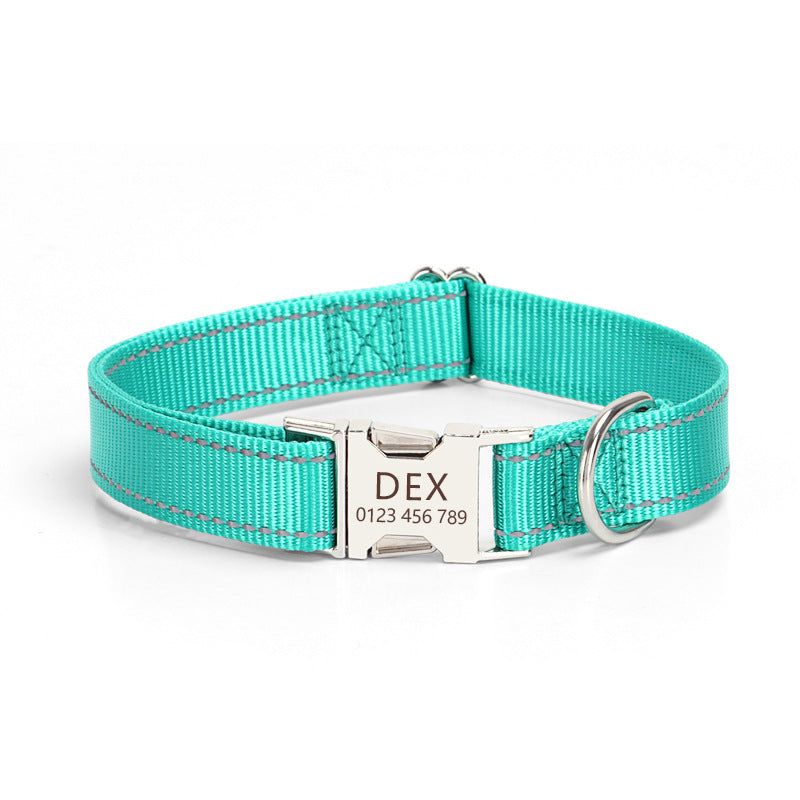 Reflective Nylon String Dog Collar for Daily Walking