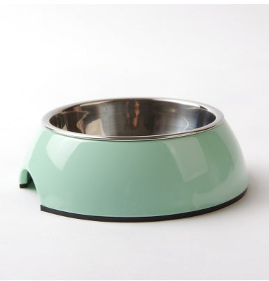 Melamine Pet Bowl with Stainless Steel Removable Feeding Dish