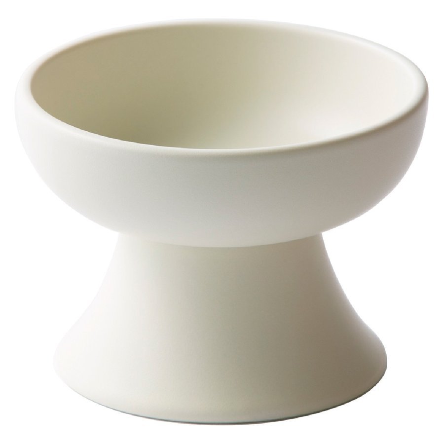 Japanese Style Elevated Ceramic Pet Bowl for Cats