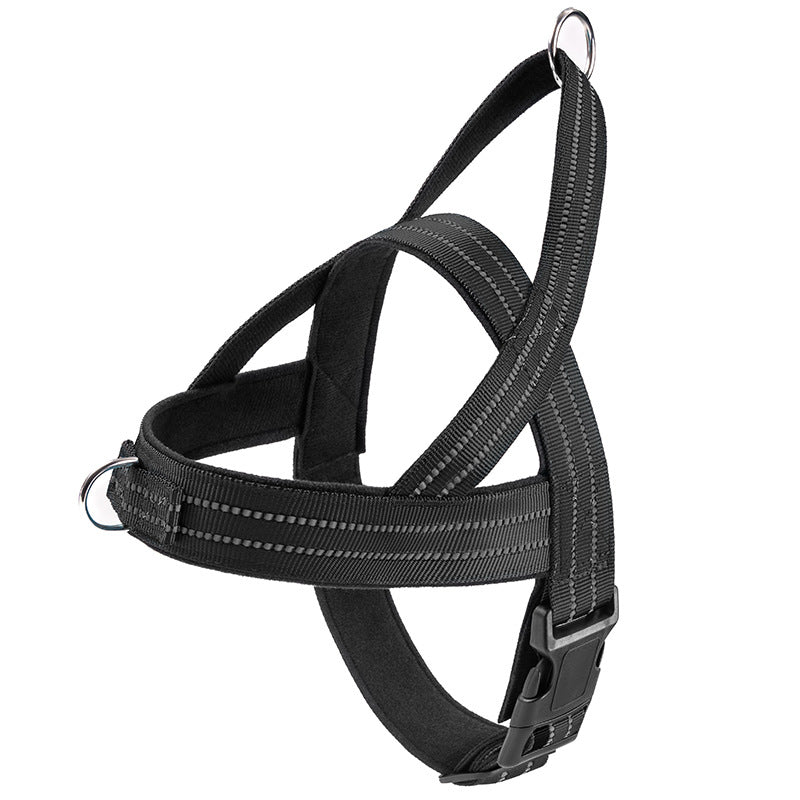 Vest Style Dog Collar and Adjustable Harness Set