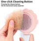 Self-Cleaning Spray Slicker Pet Grooming Brush With Release Button