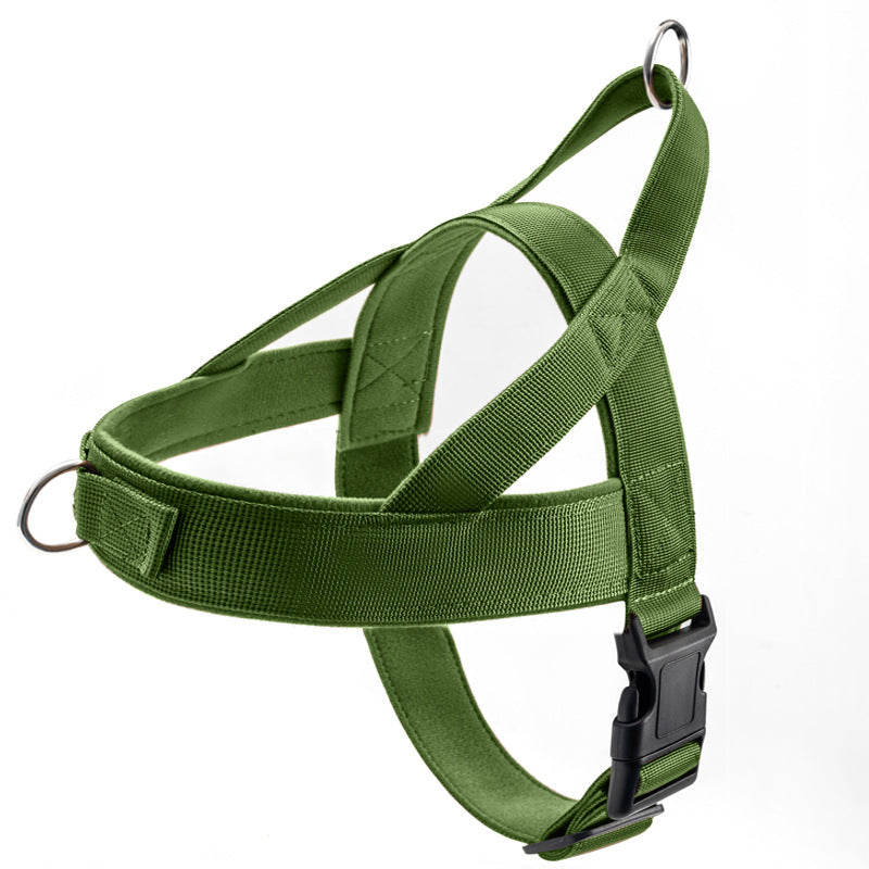 Vest Style Dog Collar and Adjustable Harness Set