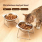 304 Stainless Steel Pet Food and Water Bowl