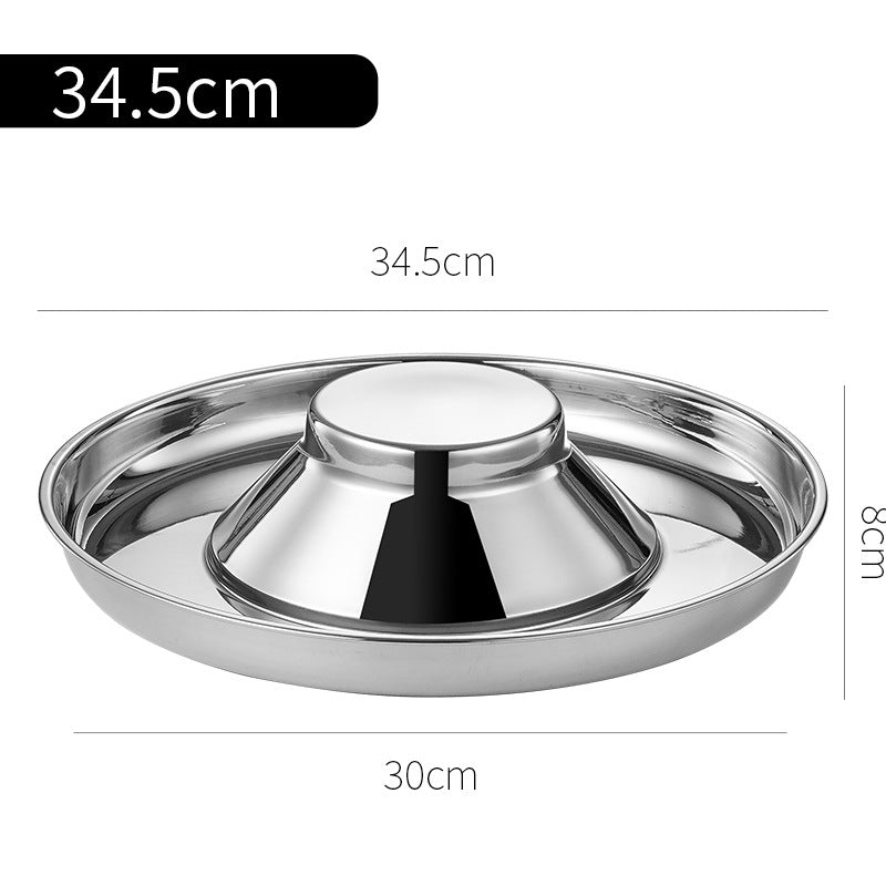 Stainless Steel Puppy Weaning Feeding Bowl for Multiple Pets