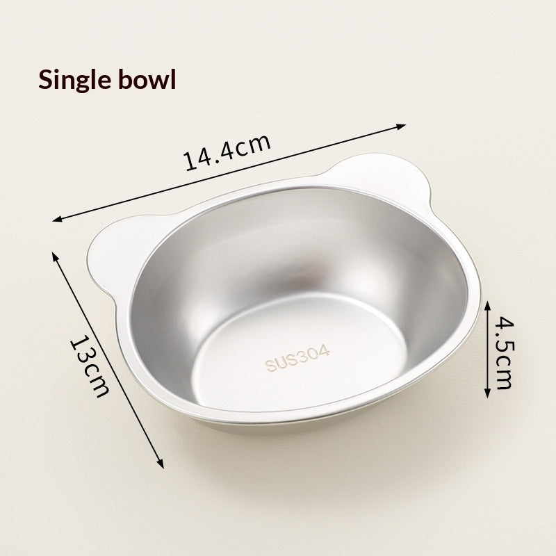 304 Stainless Steel Pet Food and Water Bowl