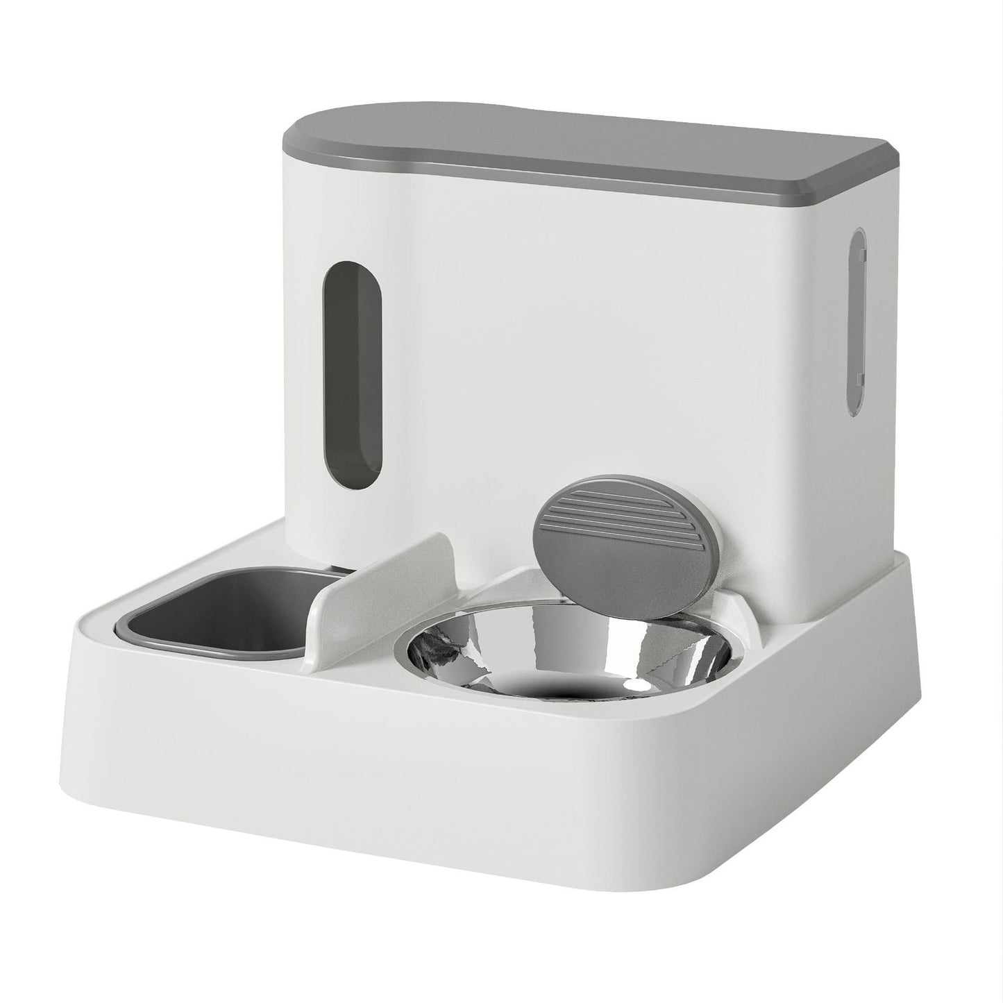Automatic Cat Feeder Water Dispenser Double Bowl Set