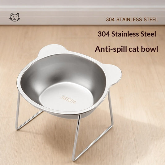 304 Stainless Steel Pet Food and Water Bowl