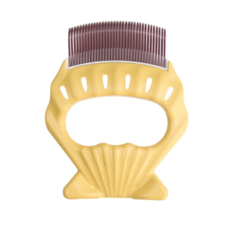 Shell-Shaped Pet Grooming Brush Hair Remover Comb Tool