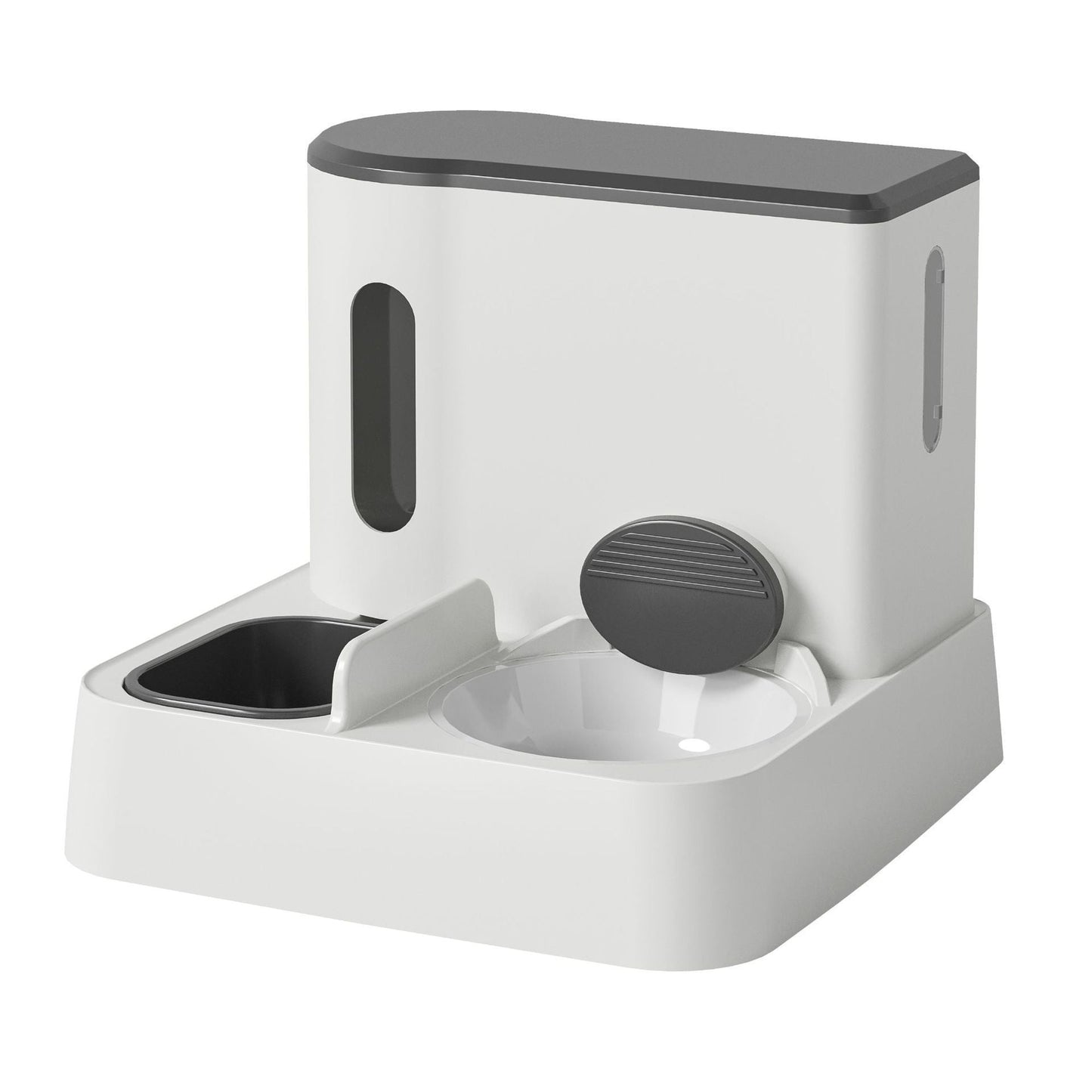 Automatic Cat Feeder Water Dispenser Double Bowl Set