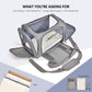 Soft Sided Collapsible Pet Carrier for Small Dogs Cats