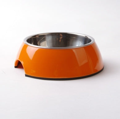 Melamine Pet Bowl with Stainless Steel Removable Feeding Dish