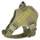 Breathable Tactical Dog Harness with Heavy Duty Leash Rope