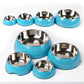 Melamine Pet Bowl with Stainless Steel Removable Feeding Dish