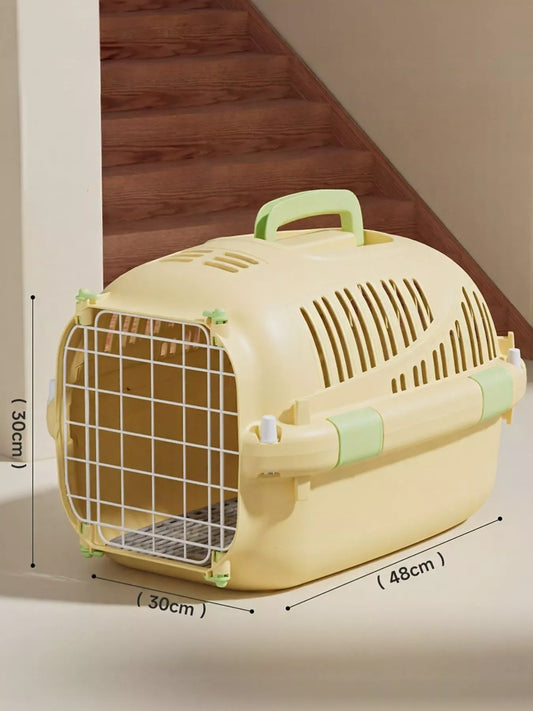 Portable Ventilated Pet Carrier Travel Cage for Cats Dogs