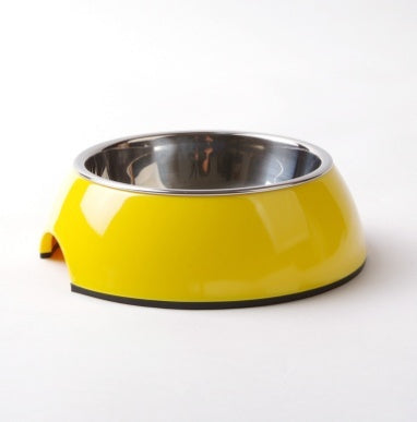 Melamine Pet Bowl with Stainless Steel Removable Feeding Dish