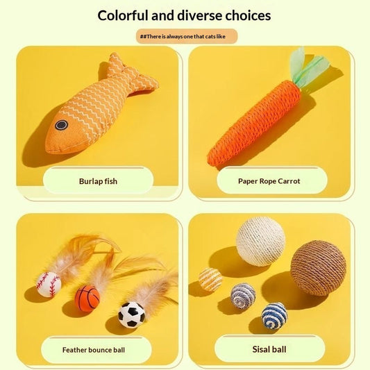 Cat Toy Gift Set Interactive Pet Supplies Collection