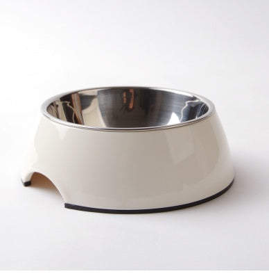 Melamine Pet Bowl with Stainless Steel Removable Feeding Dish