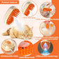 Cat Steam Grooming Brush 4-in-1 Shedding Massage Tool