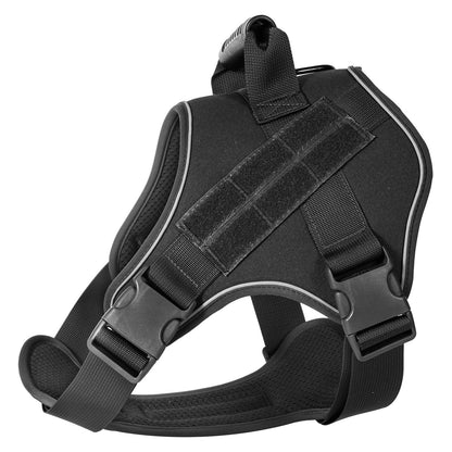 Breathable Tactical Dog Harness with Heavy Duty Leash Rope