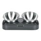 Stainless Steel Pet Feeding Bowl with Elevated Stand