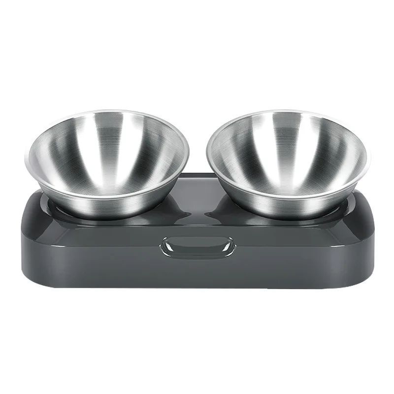 Stainless Steel Pet Feeding Bowl with Elevated Stand