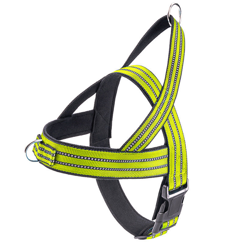 Vest Style Dog Collar and Adjustable Harness Set