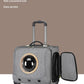 Portable Pet Travel Carrier with Universal Wheels