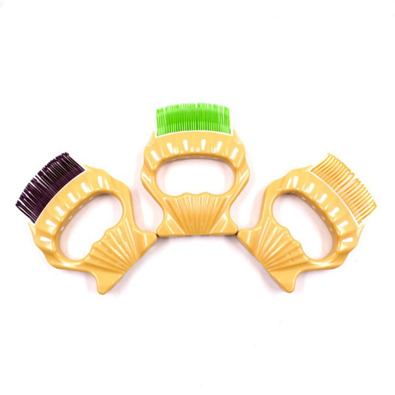 Shell-Shaped Pet Grooming Brush Hair Remover Comb Tool