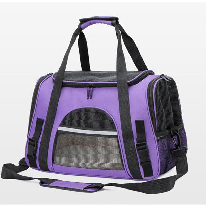Foldable Expandable Pet Carrier Bag with Breathable Mesh