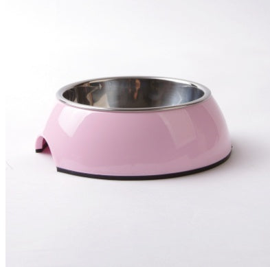 Melamine Pet Bowl with Stainless Steel Removable Feeding Dish