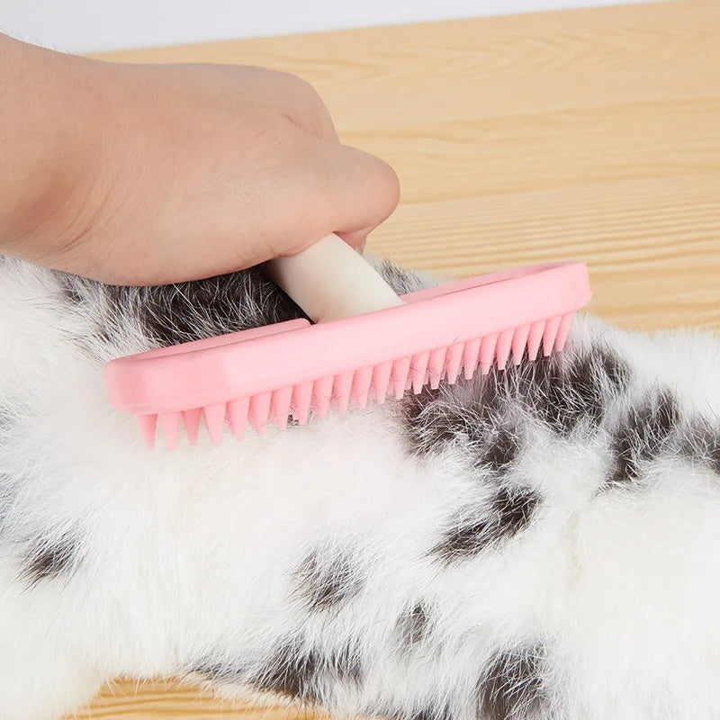 Silicone Small Pet Grooming Brush for Rabbits Guinea Pigs