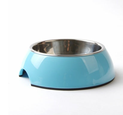 Melamine Pet Bowl with Stainless Steel Removable Feeding Dish