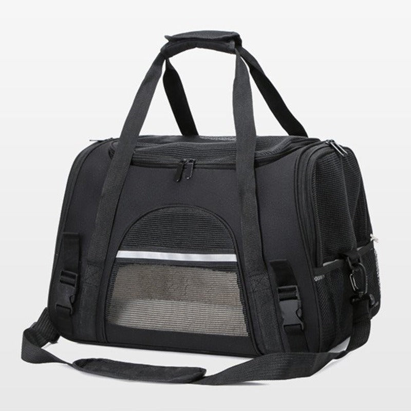 Foldable Expandable Pet Carrier Bag with Breathable Mesh