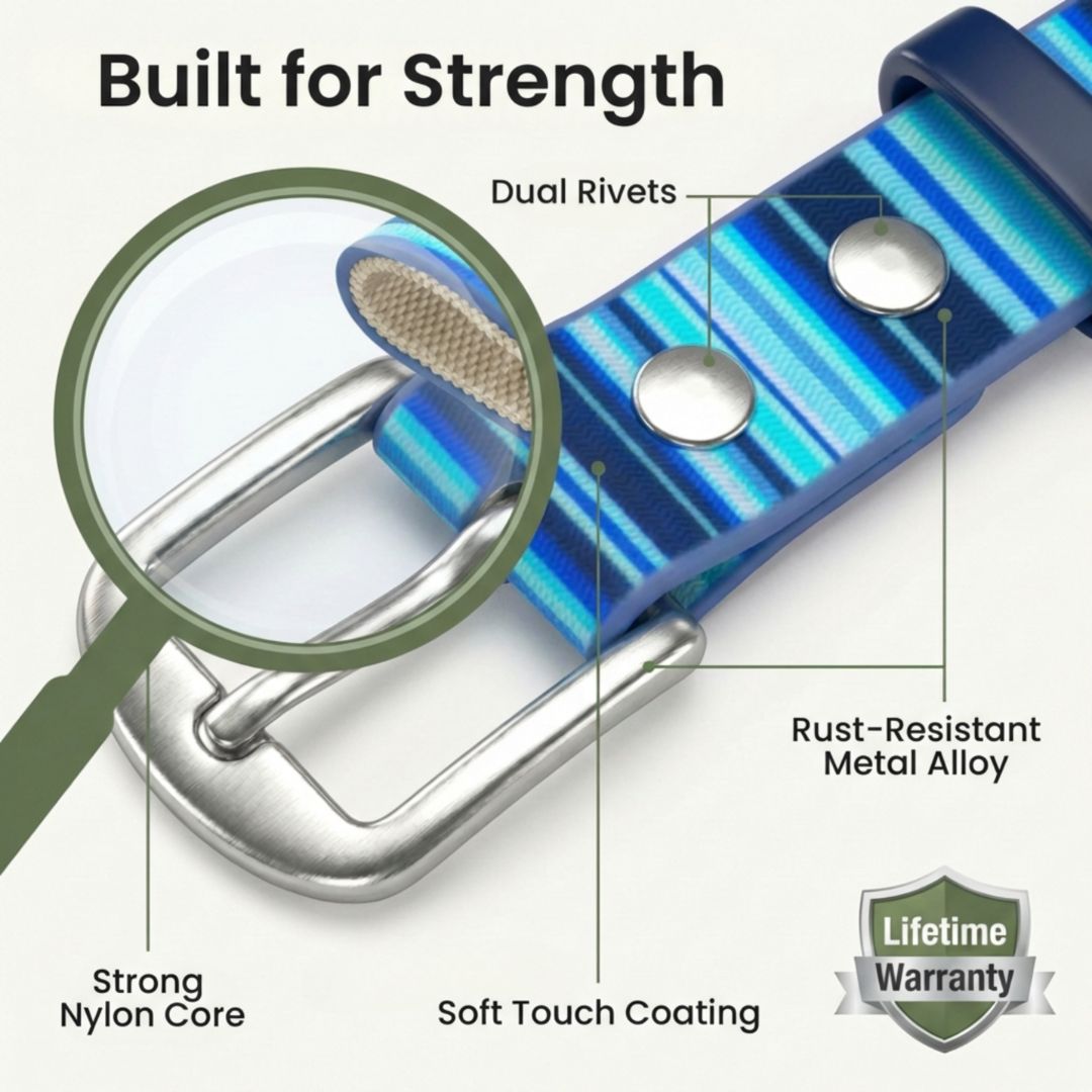 Waterproof Washable Dog Collar Stink-Proof Durable Pet Accessory